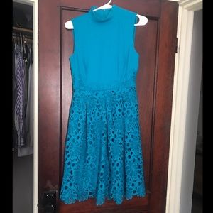 Antonio Melani Blue Lace skirt Dress Sz 2